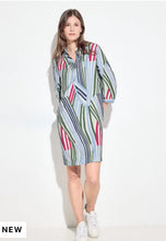 Load image into Gallery viewer, Cecil Shirt Collar Print Dress 143966