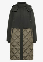 Load image into Gallery viewer, Cecil Mat Mix Olive Green Coat 101286
