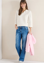 Load image into Gallery viewer, Cecil Vanilla White Structured Poloshirt 324648/13474