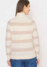 Load image into Gallery viewer, Cecil Cream And Beige Striped Sweater 303753/26156