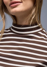 Load image into Gallery viewer, Street One Stripe Turtle Neck Top 324533/27516