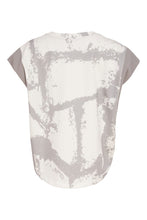 Load image into Gallery viewer, NAYA Grapic Print V Neck Top With Contrast Panel NAS26248