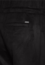 Load image into Gallery viewer, Cecil Black Fake SuedeTrouser 378175