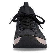 Load image into Gallery viewer, Rieker Black slip on Shoe 45976-00