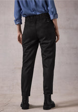 Load image into Gallery viewer, Cecil Black Fake SuedeTrouser 378175