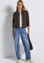 Load image into Gallery viewer, Street One Silk Look Jacket 323894 Colour- Deep Roast Brown