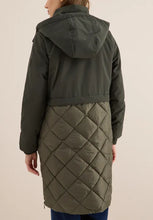 Load image into Gallery viewer, Cecil Mat Mix Olive Green Coat 101286