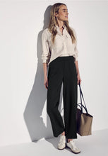 Load image into Gallery viewer, Street one black straight leg trousers 378899