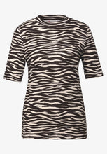 Load image into Gallery viewer, Street One Zebra Print Top 324030