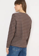 Load image into Gallery viewer, Cecil Striped Taupe Top 324548