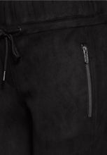 Load image into Gallery viewer, Cecil Black Fake SuedeTrouser 378175