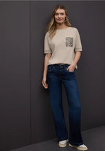 Load image into Gallery viewer, Street One Silk Look Top With Printed Pockets 324569