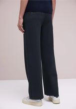 Load image into Gallery viewer, Street One Navy Wide Leg Trousers 380600/17502