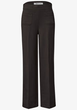 Load image into Gallery viewer, Street One Black Coffee Trousers 380880