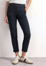 Load image into Gallery viewer, Street One Navy Slim Leg Trousers 381356/17915