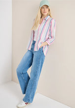 Load image into Gallery viewer, Cecil Multicolour Striped Shirt 346419