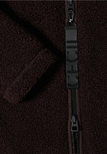 Load image into Gallery viewer, Cecil Burgundy Teddy Coat With Hood 101452