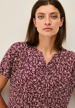 Load image into Gallery viewer, Cecil Print Tunic T-Shirt 323696 Colour- Mulberry Redhead