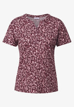 Load image into Gallery viewer, Cecil Print Tunic T-Shirt 323696 Colour- Mulberry Redhead