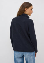 Load image into Gallery viewer, Cecil Ottoman Lightweight Jacket 323723 Colour- Urban Dark Blue