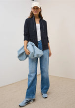 Load image into Gallery viewer, Cecil Ottoman Lightweight Jacket 323723 Colour- Urban Dark Blue