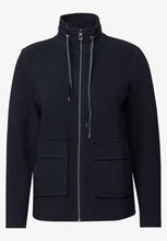 Load image into Gallery viewer, Cecil Ottoman Lightweight Jacket 323723 Colour- Urban Dark Blue
