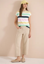 Load image into Gallery viewer, Cecil Multicoloured Stripe Top 325296