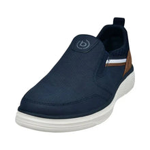 Load image into Gallery viewer, Bugatti Navy /Cognac slip on shoes