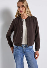 Load image into Gallery viewer, Street One Silk Look Jacket 323894 Colour- Deep Roast Brown