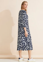 Load image into Gallery viewer, Street one navy and white print dress