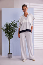 Load image into Gallery viewer, NAYA V Neck Top With Contrast Pocket & Hemband NPA26249