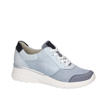 Load image into Gallery viewer, Waldlaufer Ladies Blue Wedge Trainer 927H02
