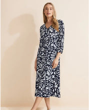 Load image into Gallery viewer, Street one navy and white print dress