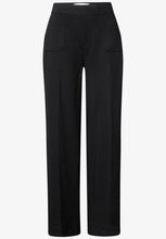Load image into Gallery viewer, Street one black straight leg trousers 378899