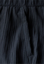Load image into Gallery viewer, Street One Wide Leg Navy Crinkle Pants 379545