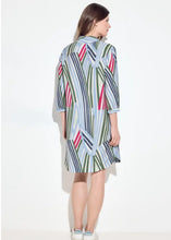 Load image into Gallery viewer, Cecil Shirt Collar Print Dress 143966