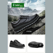 Load image into Gallery viewer, G Comfort R-1282 Black/Grey Laced shoes