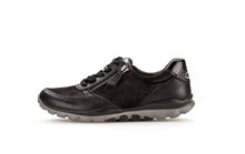 Load image into Gallery viewer, Rolling Soft Ladies Black Double Zip Trainer 36.968.67