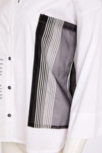 Load image into Gallery viewer, NAYA Print Shirt With Stripped Section NAS26256