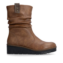 Load image into Gallery viewer, Rieker Tan Wedge Boot