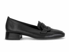 Load image into Gallery viewer, Gabor Ladies Black Heel Loafer 4002.01.012