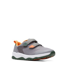 Load image into Gallery viewer, Clarks Boys Trainers Clowder Race K Grey Combi - 26166288