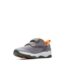 Load image into Gallery viewer, Clarks Boys Trainers Clowder Race K Grey Combi - 26166288