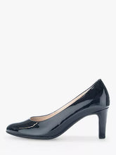 Load image into Gallery viewer, Gabor Black Leather Court Shoe 31.410.97
