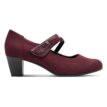 Load image into Gallery viewer, Jana Burgundy Shoe 8-24464-42
