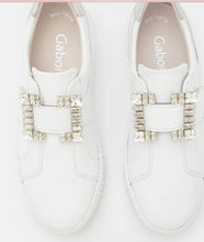 Load image into Gallery viewer, Gabor White/Silver Trainer 43.338.21
