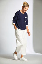 Load image into Gallery viewer, Peruzzi Ecru Crop Trousers S25181
