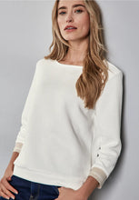 Load image into Gallery viewer, Street One Cream Sweater 322806
