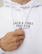 Load image into Gallery viewer, Jack &amp; Jones White Hoodie 12216335
