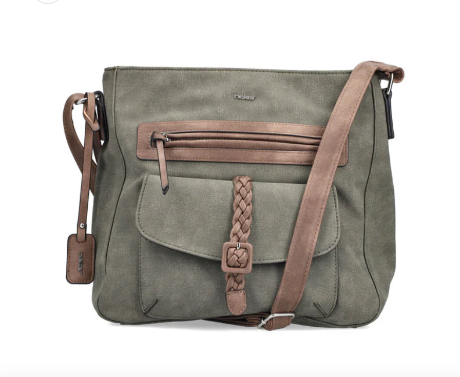 Rieker Green and Brown Handbag H1340-54